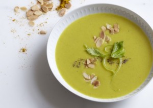 Curried Cream of Celery Soup (recipe & photo from vegetariantimes.com)